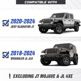 Yzona Madmax Windshield Frame Cover Compatible with 2018-2024 Jeep Wrangler JL JLU & Gladiator JT